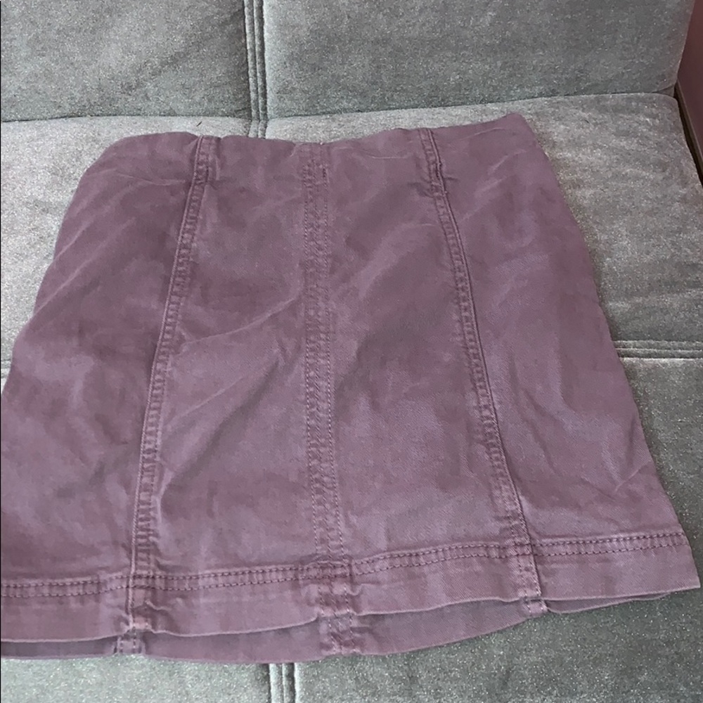 Free people mini skirt zip back never worn